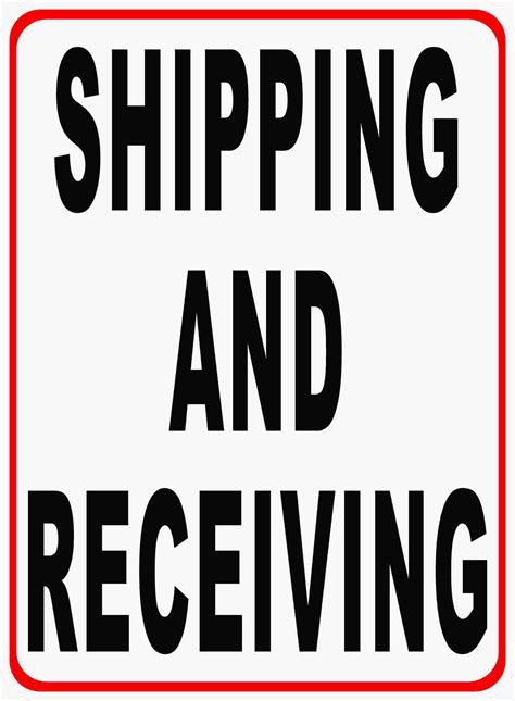 Shipping and Receiving Sign – Signs by SalaGraphics