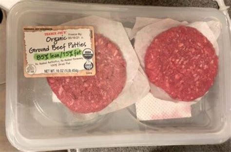 Trader Joe's Ground Beef Patties - 113 g, Nutrition Information | Innit