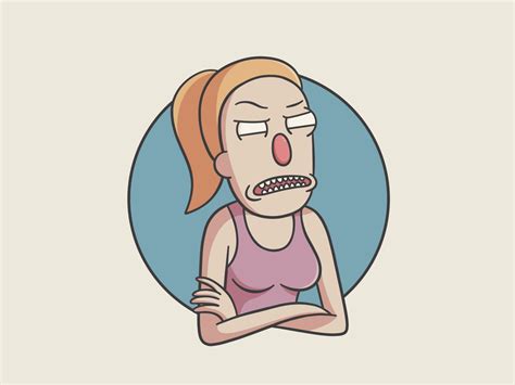 Rick and Morty - Summer Smith by Maurizio Carlini on Dribbble