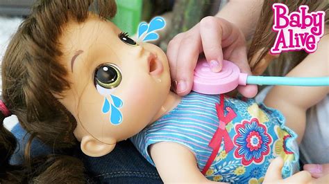 Baby Alive Sweet Tears Baby Cries Real Tears Doctor Checkup Doll - YouTube