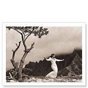 Hula ‘auana (Modern Style) Hawaiian Dancer - Fine Art Black & White Carbon Prints ...