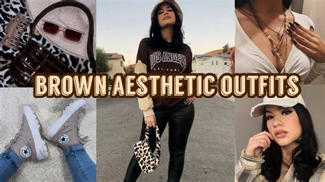 brown/cream aesthetic outfit ideas - YouTube