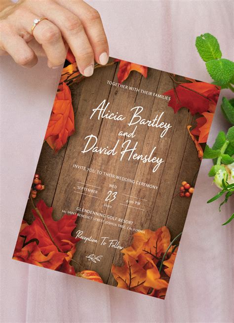 Free Rustic Wedding Invitation Templates