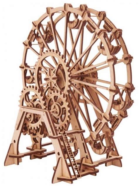 Wooden 3D Mechanical Puzzle 3D Ferris Wheel Unique 3D Puzzle | Etsy