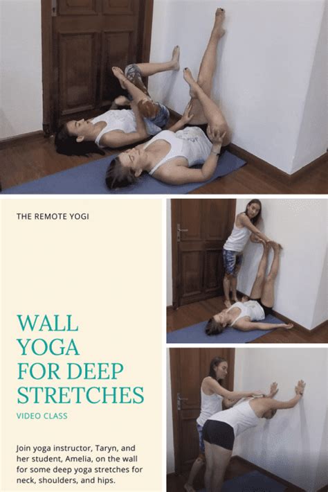 Wall Yoga for Stretching - Video - the remote yogi