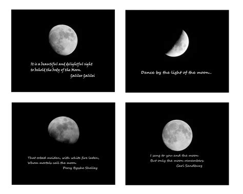 MOON QUOTES Note Cardsnote Card Set Stationery Blank - Etsy