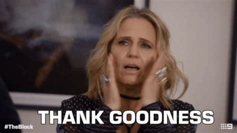 Thank Goodness Shaynna Blaze GIF - ThankGoodness ShaynnaBlaze TheBlock - Discover & Share GIFs