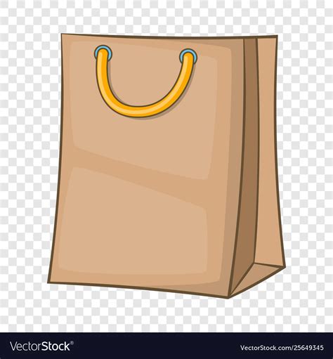 Shopping bag icon cartoon style Royalty Free Vector Image