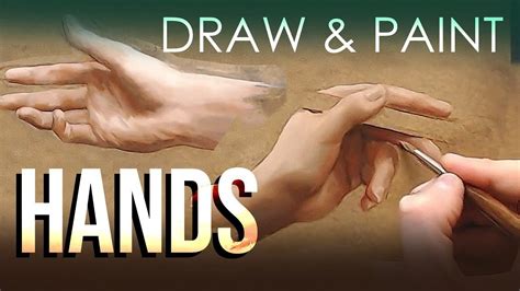 How to Draw and Paint HANDS | Learn oil painting, Illustration wall art, Hands