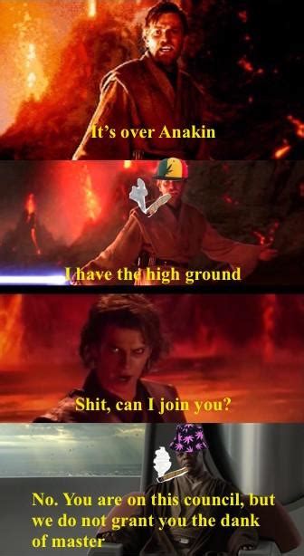 Obi Wan has the high ground : r/PrequelMemes