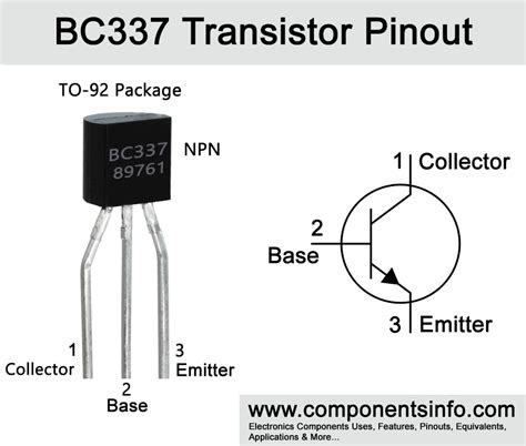 BC337 Transistor Pinout, Equivalent, Uses, Features & Applications - Components Info