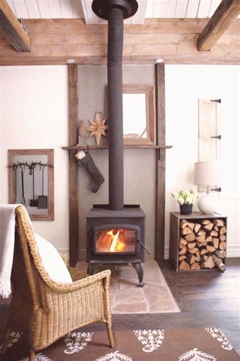 22 Ideas fire wood storage box wood stoves | Freestanding fireplace, Wood stove surround, Wood ...