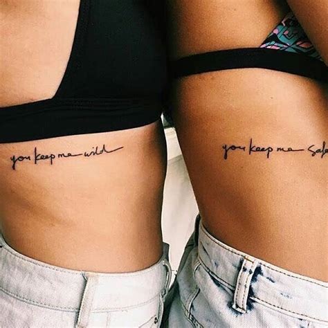 Matching Sister Quotes Tattoos