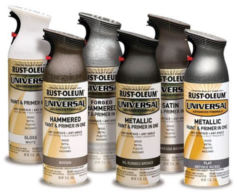 Rust-Oleum Universal 12 oz. All Surface Satin White Spray Paint and Primer in One (6-Pack ...