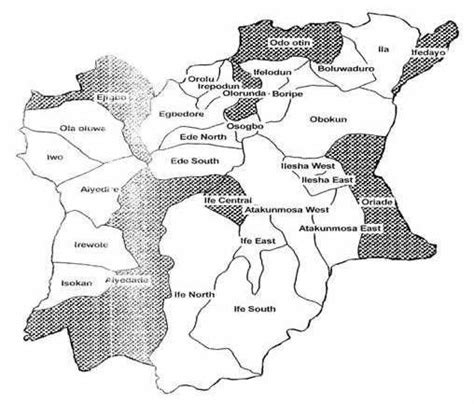 Map of Osun state Source: http://www.googlemaps.com | Download ...