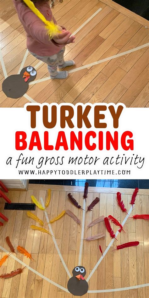 Turkey Balancing Activity for Toddler - HAPPY TODDLER PLAYTIME Turkey Activities Preschool ...
