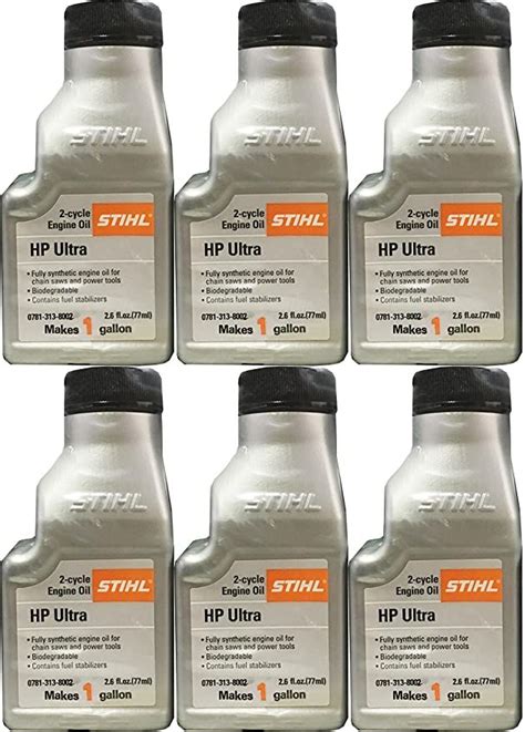 Amazon.com: STIHL 0781 313 8002 2.6 Ounce High Performance Ultra 2 Cycle Engine Oil, 6 Pack ...