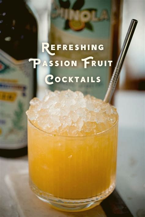 Delicious Chinola Passion Fruit Cocktails