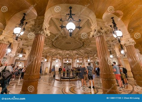 Interior View of the Famous Palais Garnier Editorial Image - Image of ...