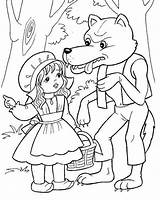Tales Of Red Riding Hood Coloring Pages PDF  Coloringfoldercom sketch template
