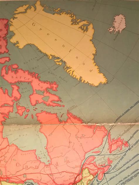 Rare Original 1921 Philips' Comparative WALL Atlas ~ NORTH AMERICA POLITICAL Map | eBay