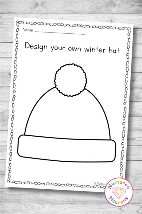 Winter Hat Printable