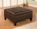 36 Top Brown Leather Ottoman Coffee Tables