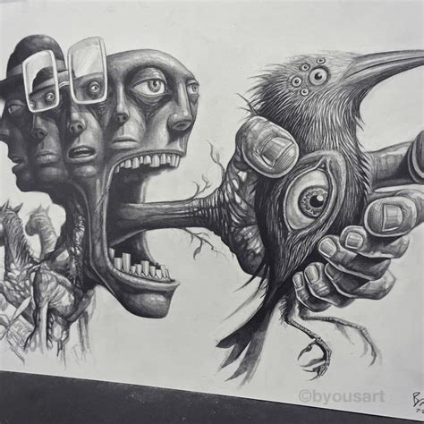 #pencil | Weird drawings, Eyes artwork, Surreal art