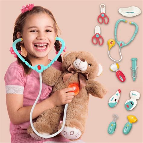 10 Pcs Kids Doctor Kit Toy Set with Light & Sound Pretend Play Medical Game Set | eBay