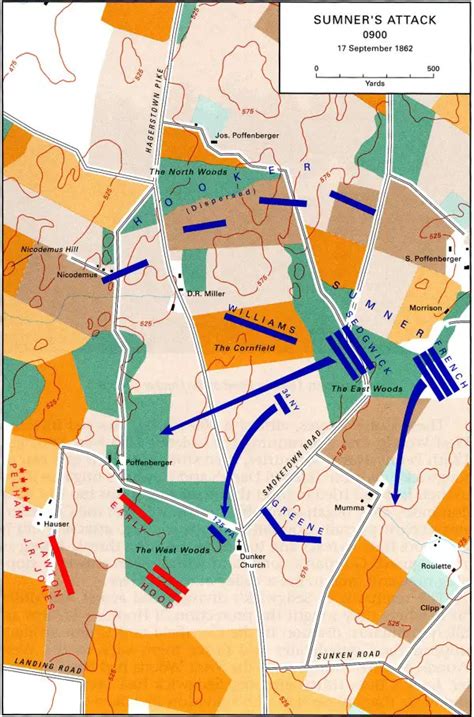 Maryland Campaign Map Antietam Sharpsburg Civil War