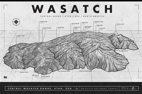 Andy Earl Creative | Wasatch Map