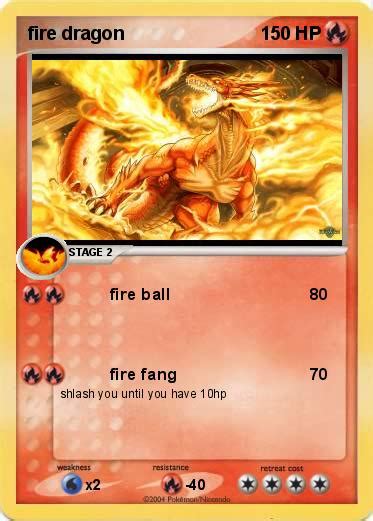 Pokémon fire dragon 18 18 - fire ball - My Pokemon Card