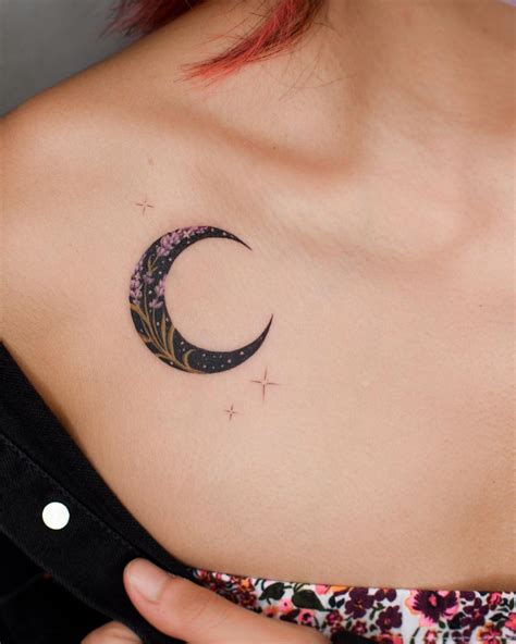 26 Romantic Moon Tattoos That Will Give You Ink Envy | Wiccan tattoos ...