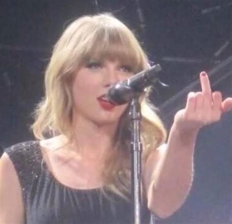 Taylor Swift Flipping Someone Off