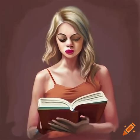Woman reading a book