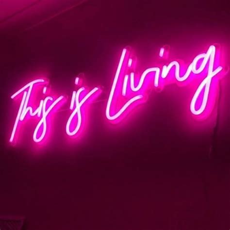 This is Living Light Sign by CUSTOM NEON™ | LED Neon Word Art