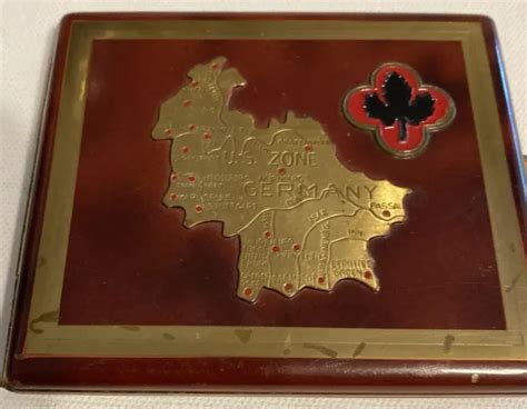 VTG 1940S OCCUPIED Germany & Cities Map - US Zone Cigarette Case Metal Gold Tone $18.95 - PicClick