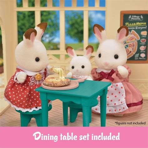 three little bunnies sitting at a table with food in front of them and the caption reads dining ...