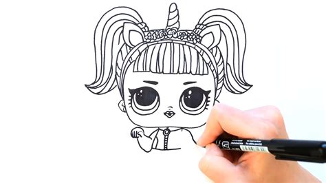 How to draw LOL doll with pencil according to instructions fast and easy