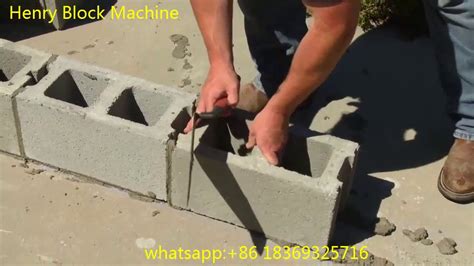 How to build a concrete hollow block wall by using 8 inch concrete ...