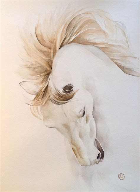 White Horse Painting by Julie Wedean | Fine Art America