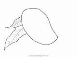 Mango Coloring Worksheet Pages sketch template