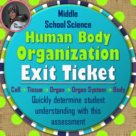 Quickly assess your students' understanding of the body's organization with this exit ticket ...