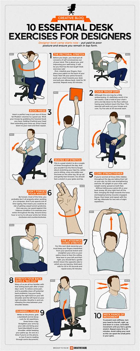 10 Simple Exercises For Designers And Desk Workers To Stay Fit