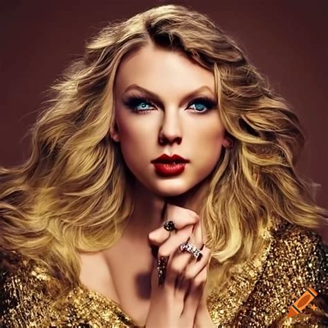 Fearless (taylor’s version) by taylor swift album cover. flowing long hair golden background and ...