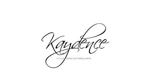 Kaydence Name Tattoo Designs