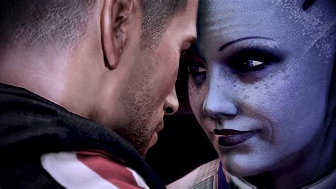Mass Effect HD Wallpaper - Liara and Shepard Embrace