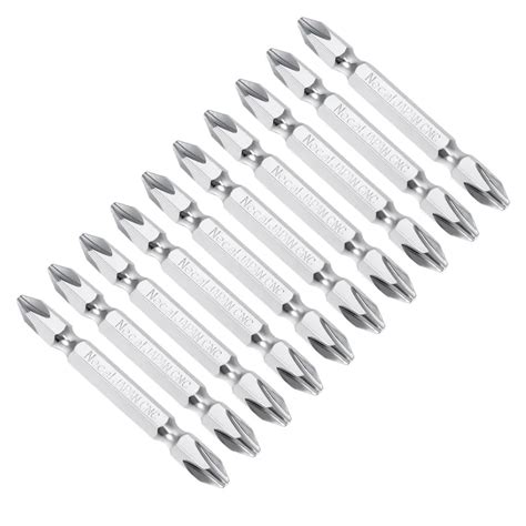 Uxcell Hot Sale 10pcs 65mm 1/4" Hex Shank PH2 Magnetic Phillips Head Double Ended Screwdriver ...