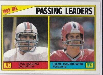 DAN MARINO ROOKIE CARD 1984 Topps Football RC Passing Leaders ROOKIE ...