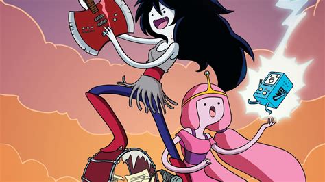 Adventure Time, Cartoon Network, Marceline, Marceline the vampire queen, Princess Bubblegum, BMO ...